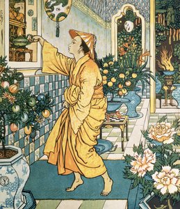 「アラジンのランプ」、アラビアンナイト、1878年（イラスト）